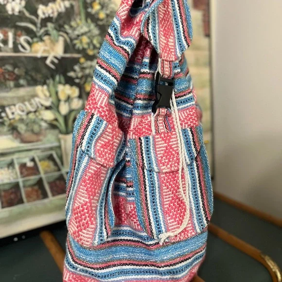 Colorful Striped Backpack - Picture 3 of 7